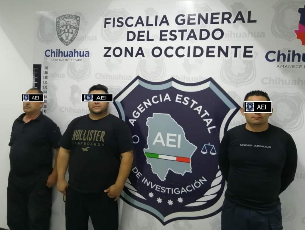 Detienen a tres agentes de Namiquipa por desaparición forzada