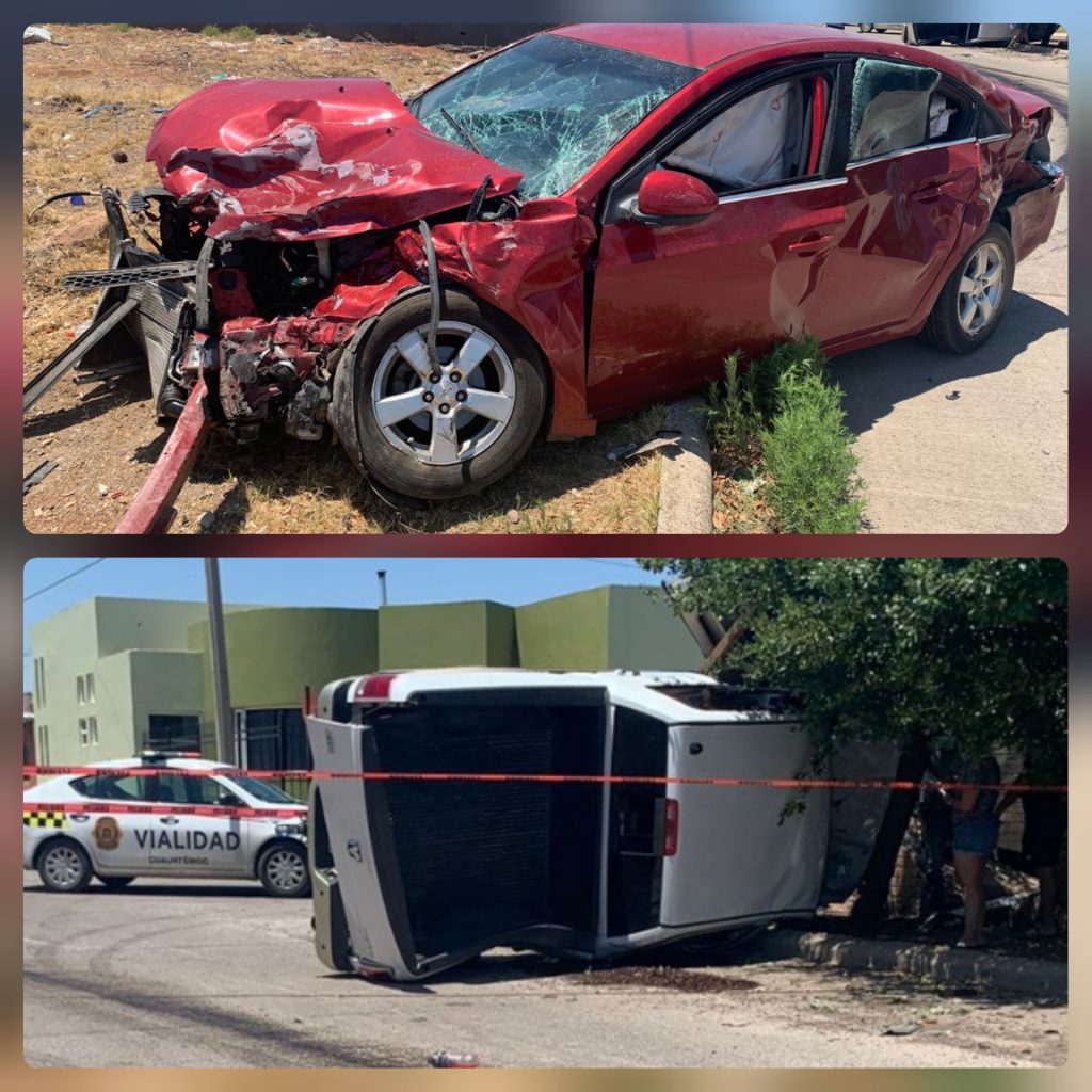 Choque y volcadura en la 35 y Nicolás Bravo deja un hombre grave