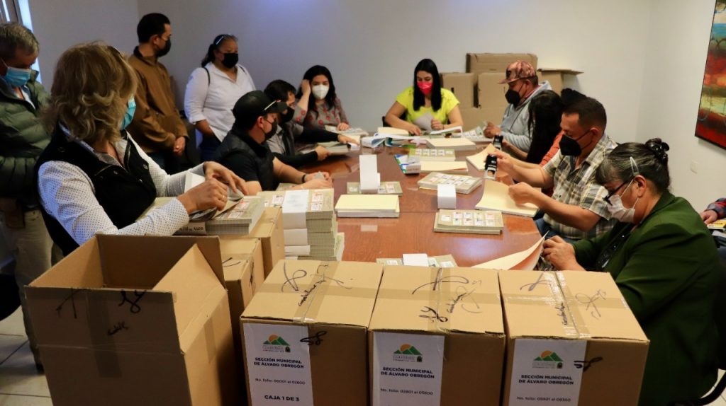 Llegan boletas para elecciones en seccionales