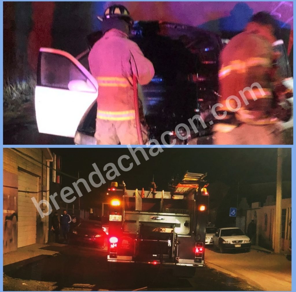 Reportan vehículo incendiado en la colonia Emiliano Zapata