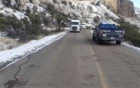 Cierran tramo Janos-Agua Prieta por nevada