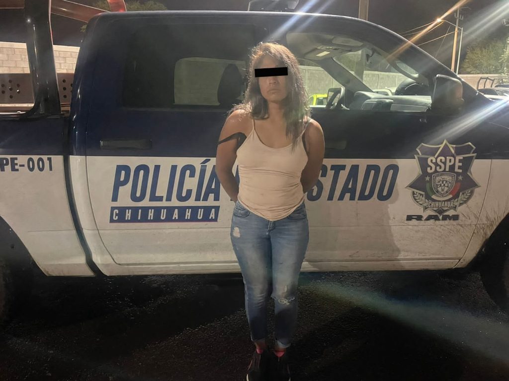 Arrestan elementos de la SSPE a mujer con narcóticos en Ciudad Cuauhtémoc