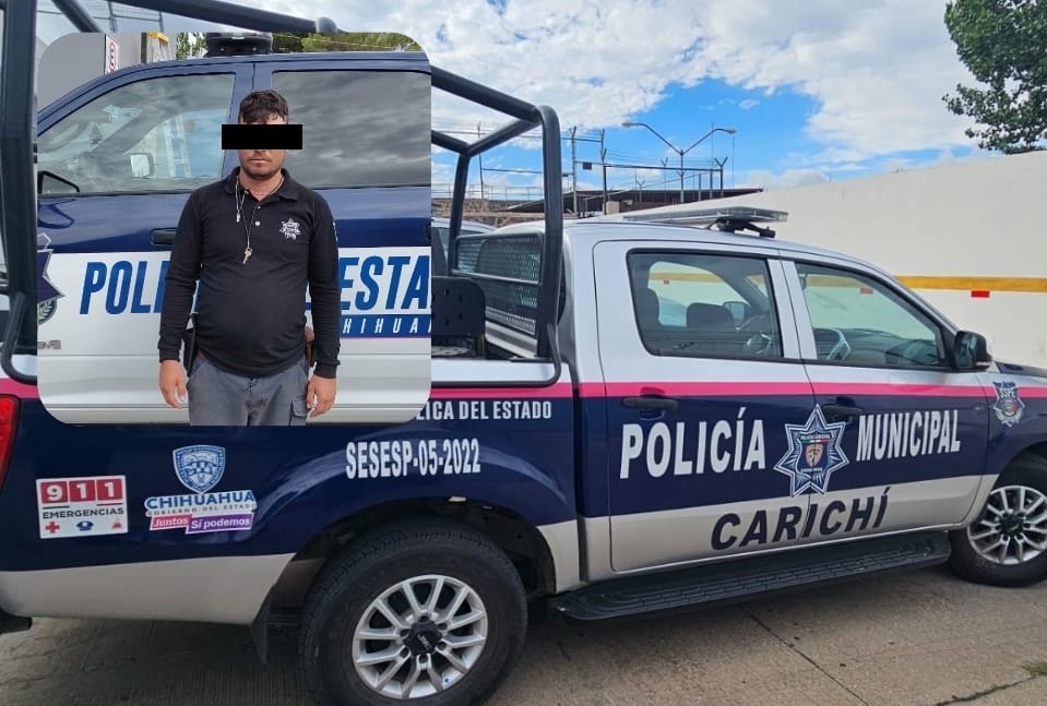 Detienen a civil que se hacía pasar por agente de la policía en Carichí