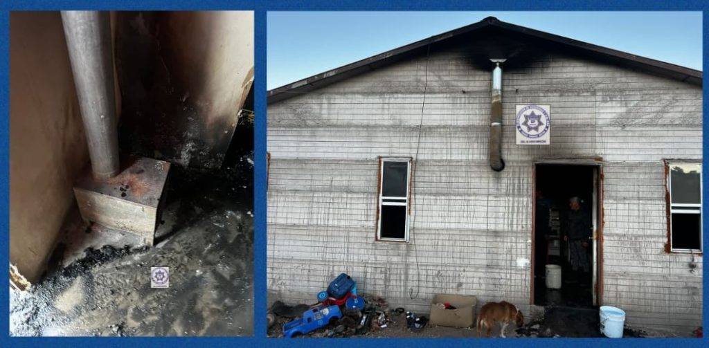 Calentón de leña provoca incendio en vivienda en Ejido La Quemada