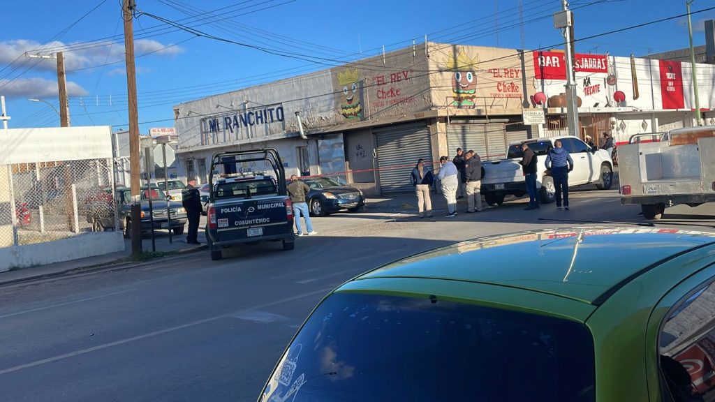 Balacera en pleno centro deja un muerto en Cuauhtémoc