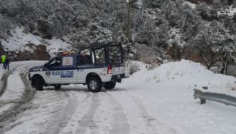 Por nevada cierran tramo carretero Zaragoza a Buenaventura