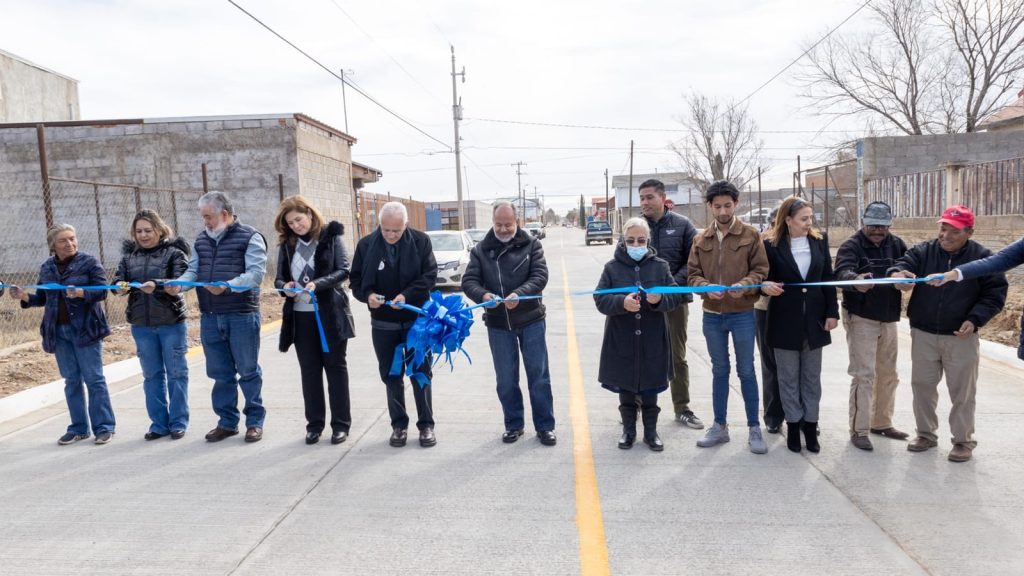 Inauguran obras de pavimentación por 11.6 mdp, en Cuauhtémoc