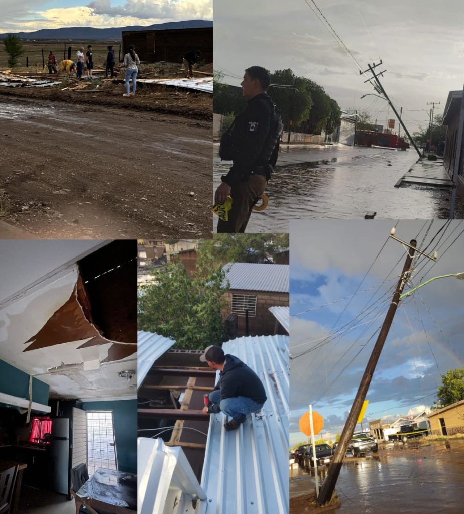 Lluvias  en Ascensión y Madera causaron daños en viviendas y una menor resultó lesionada