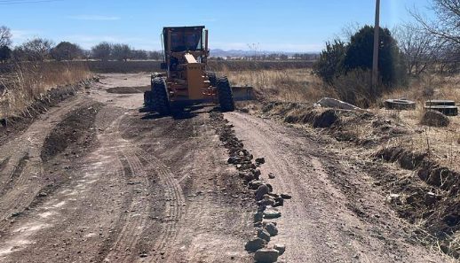 Rehabilitan 48 kilómetros de caminos rurales, en Cuauhtémoc