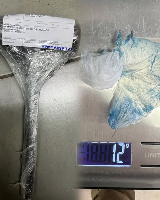 Detienen a sujeto intoxicado en posesión de cristal en la colonia PRI
